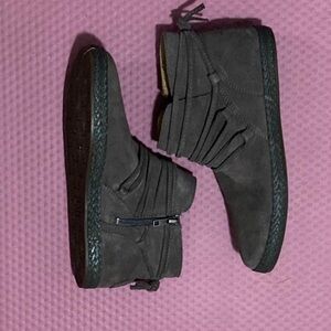 UGG Suede Ankle Boots with Tassel